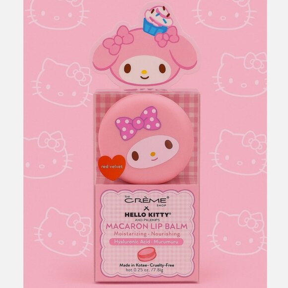 The Creme Shop Hello Kitty & Friends Moisturizing Macaron Lip Balm Red Velvet - Picture 6 of 6